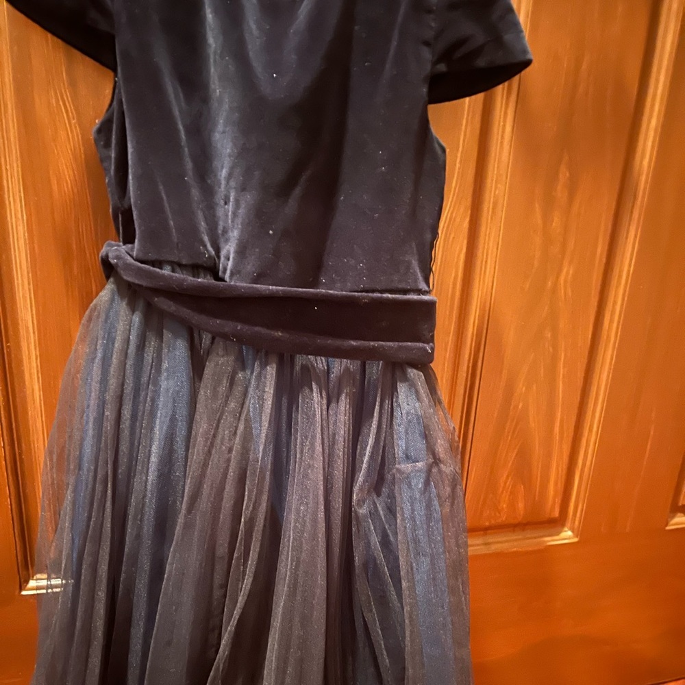 Jacardi, Navy, velvet and tulle dress